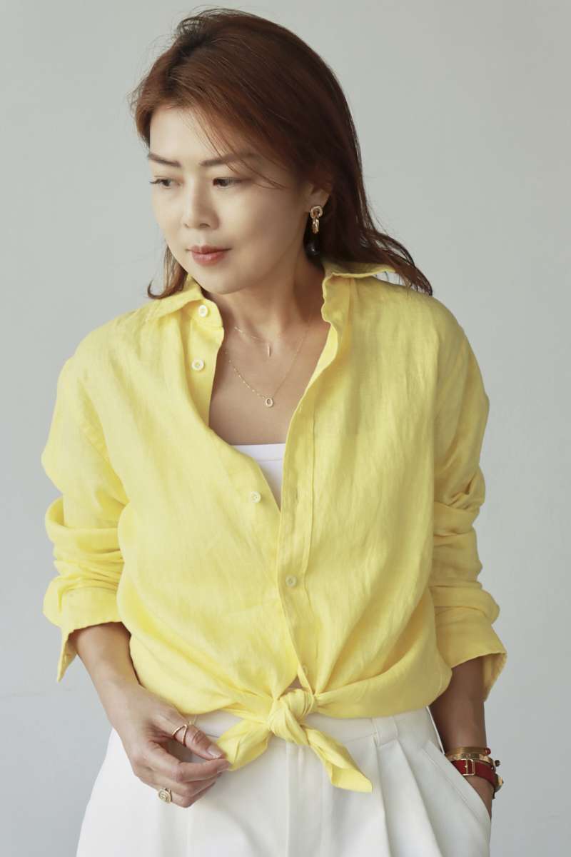 【搶先價】Brise 亞麻簡約襯衫
