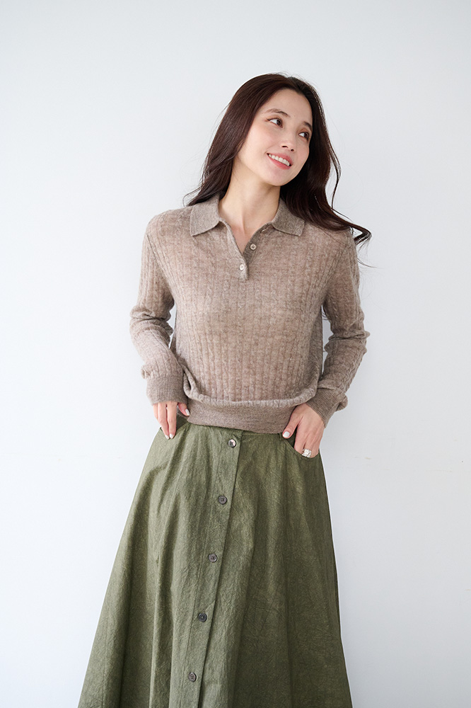 極致絲柔POLO領毛衣