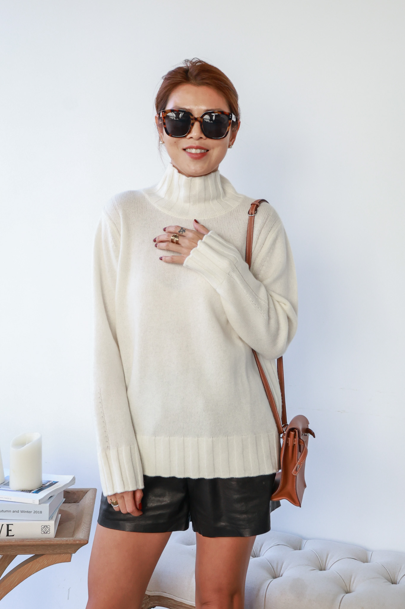 100% Cashmere 經典高領羊絨毛衣