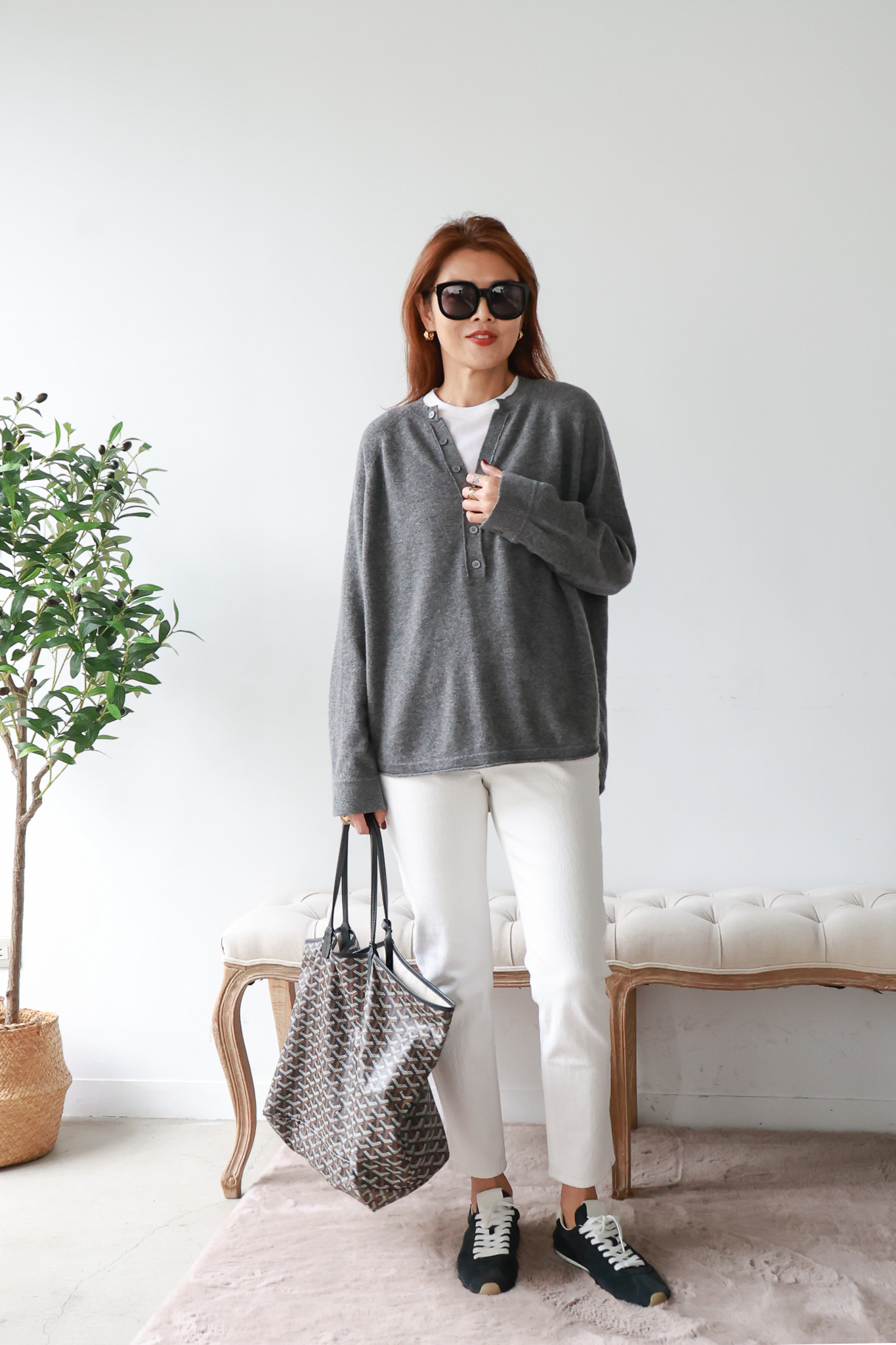 【搶先價】半門襟羊毛Oversize毛衣