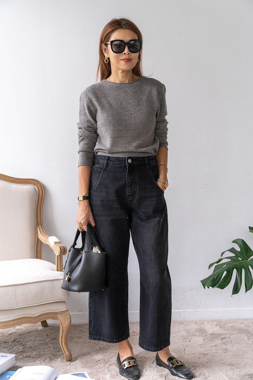 【搶先價】船型領羊絨長袖毛衣