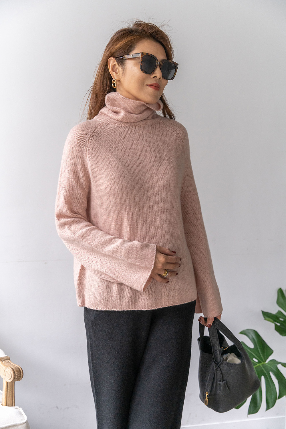 【搶先價】堆堆高領羊絨毛衣