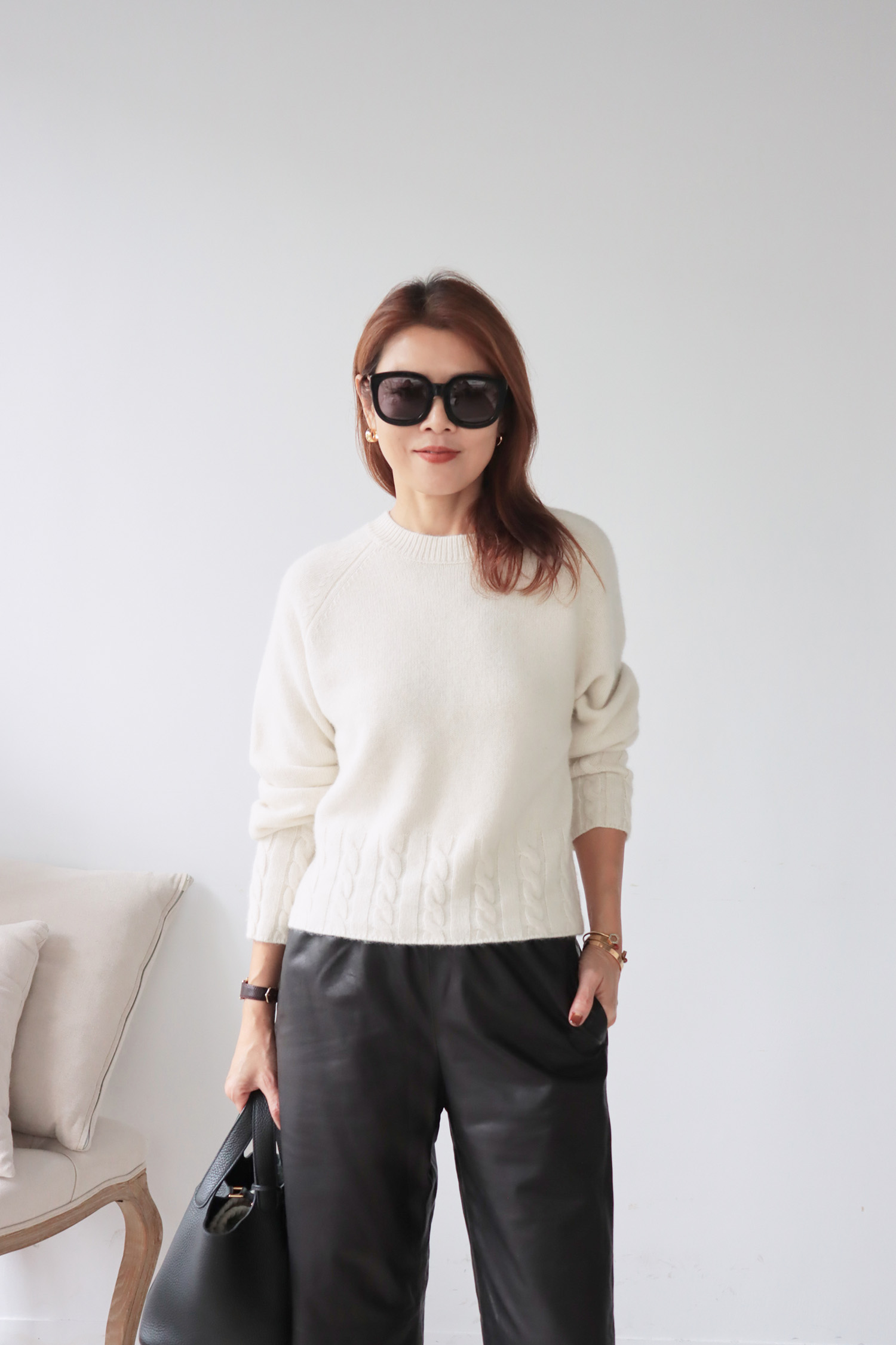 【搶先價】下擺麻花針織毛衣