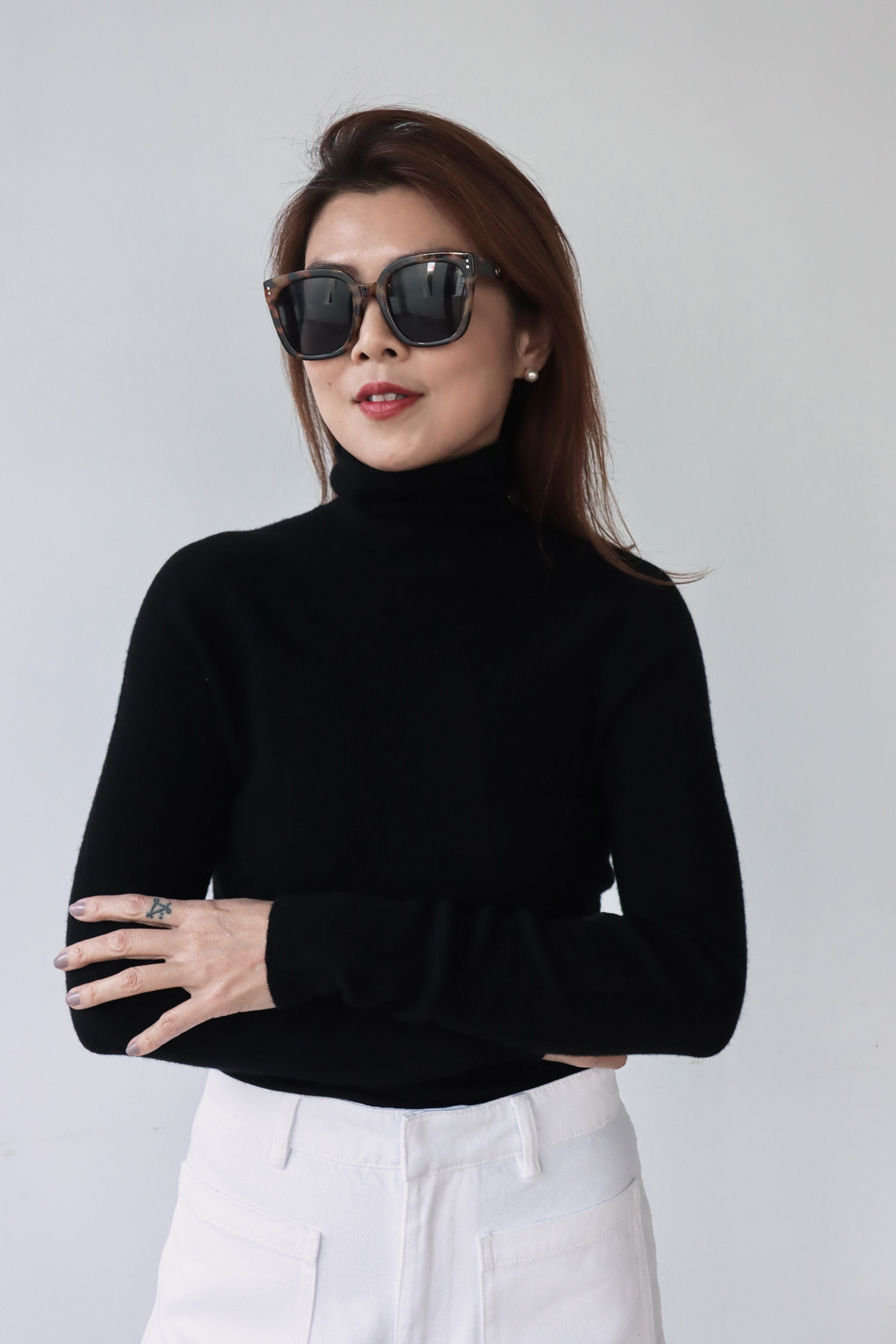 100% Cashmere 純羊絨基礎高領毛衣