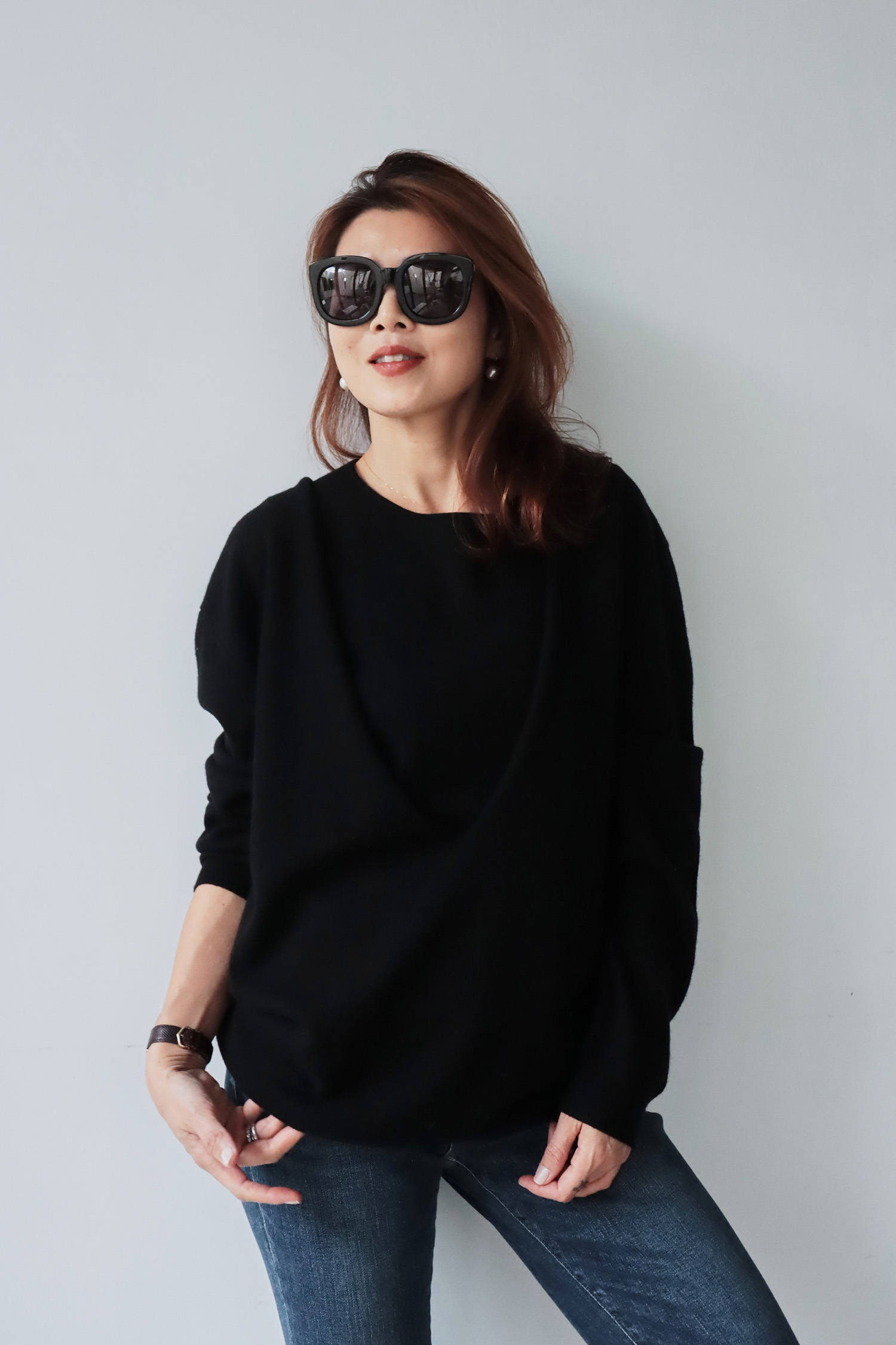 【搶先價】大V領羊毛衫兩件式套裝