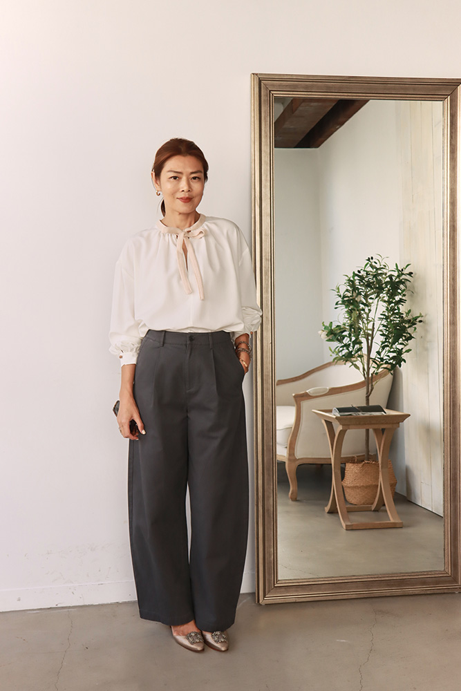 【搶先價】石墨灰純棉休閒長褲