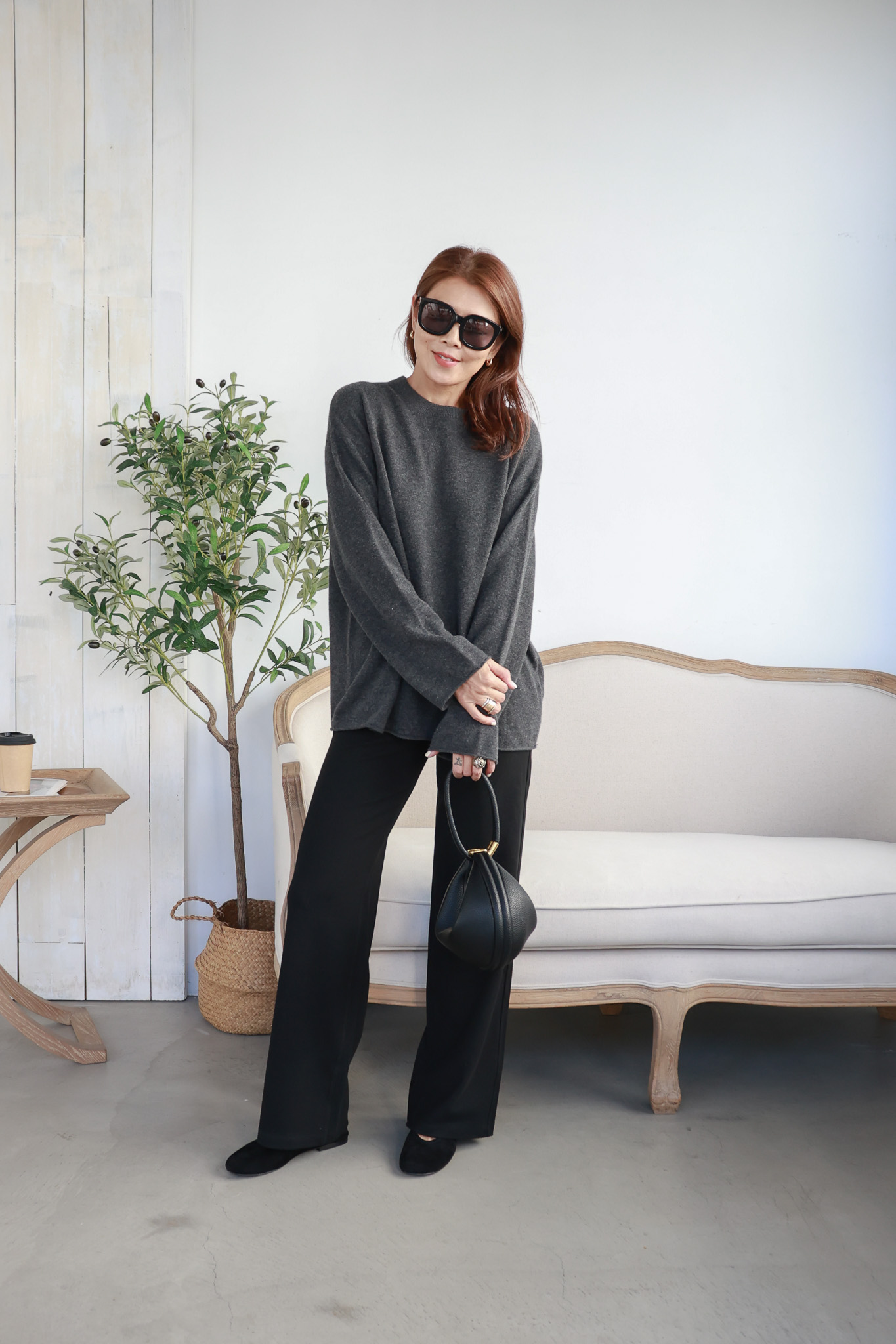 【搶先價】寬褲頭舒適直筒長褲