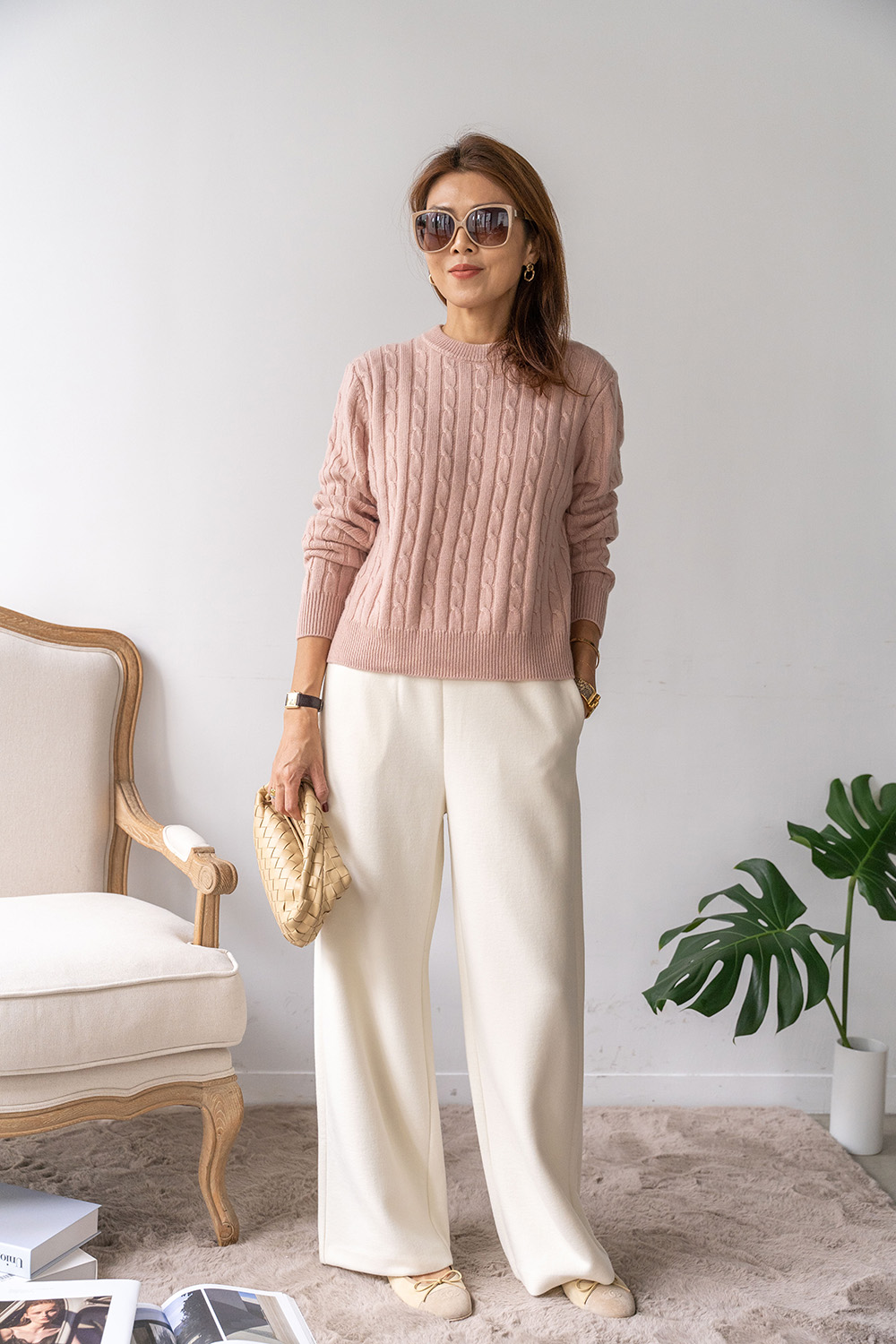 冬季加厚直筒長褲