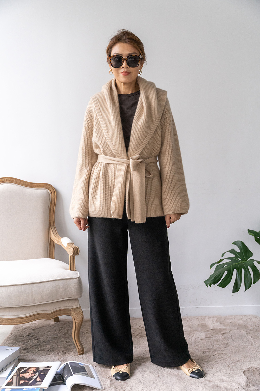 冬季加厚直筒長褲