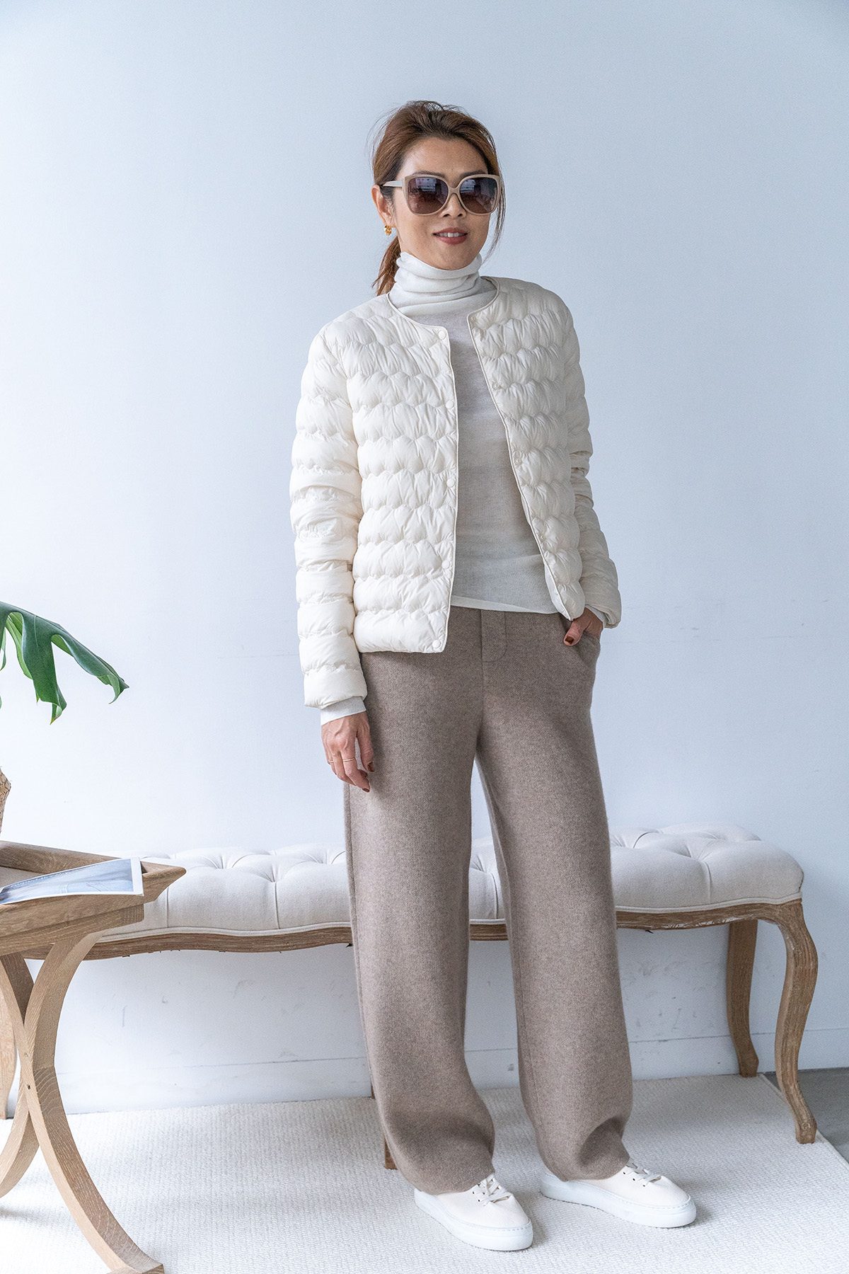 【搶先價】100% Cashmere 厚磅羊絨直筒長褲