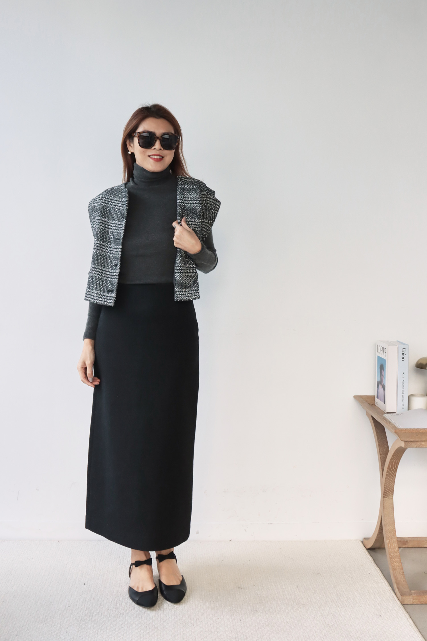 進口羊毛半身裙