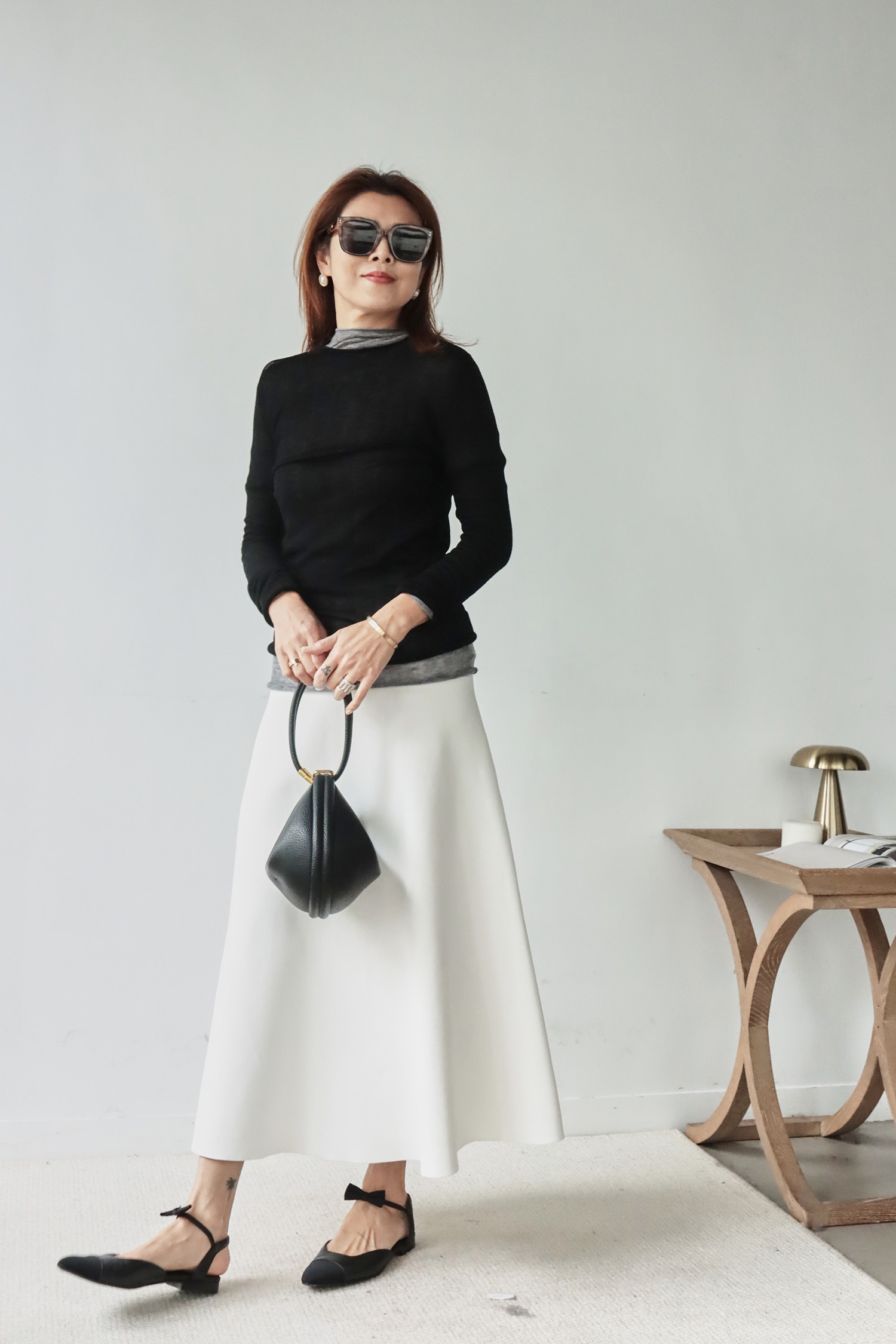 簡約毛織半身裙