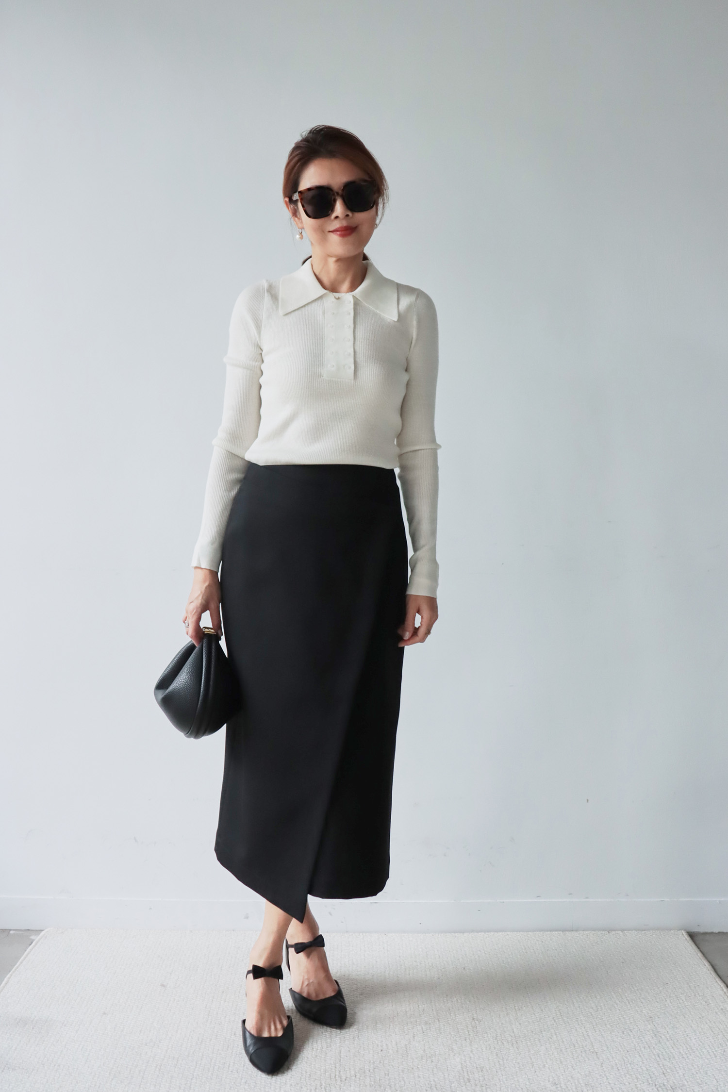 【搶先價】一片式斜扣羊毛裙