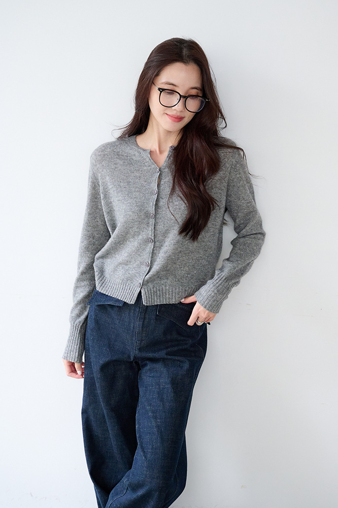 圓領毛衣小外套