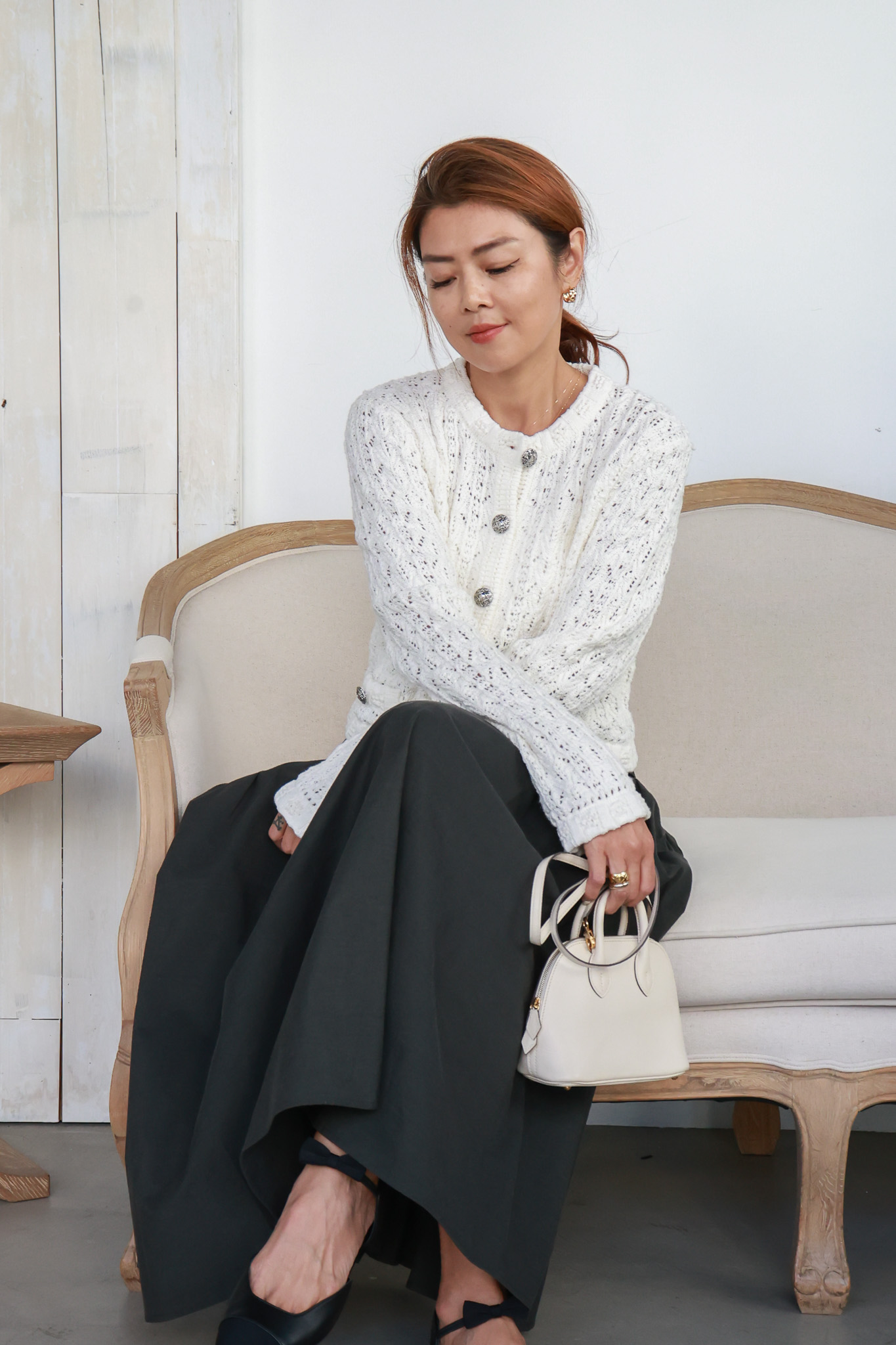 【搶先價】小香粗針織開襟外套