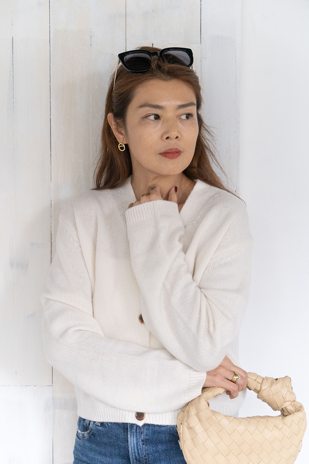 【搶先價】100% Cashmere 小V羊絨開襟外套