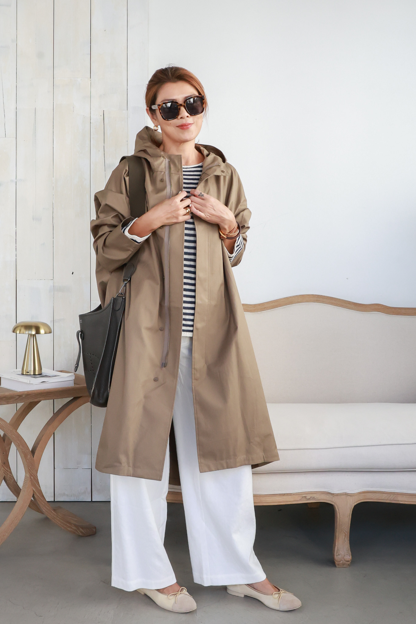 【搶先價】長版連帽風衣外套