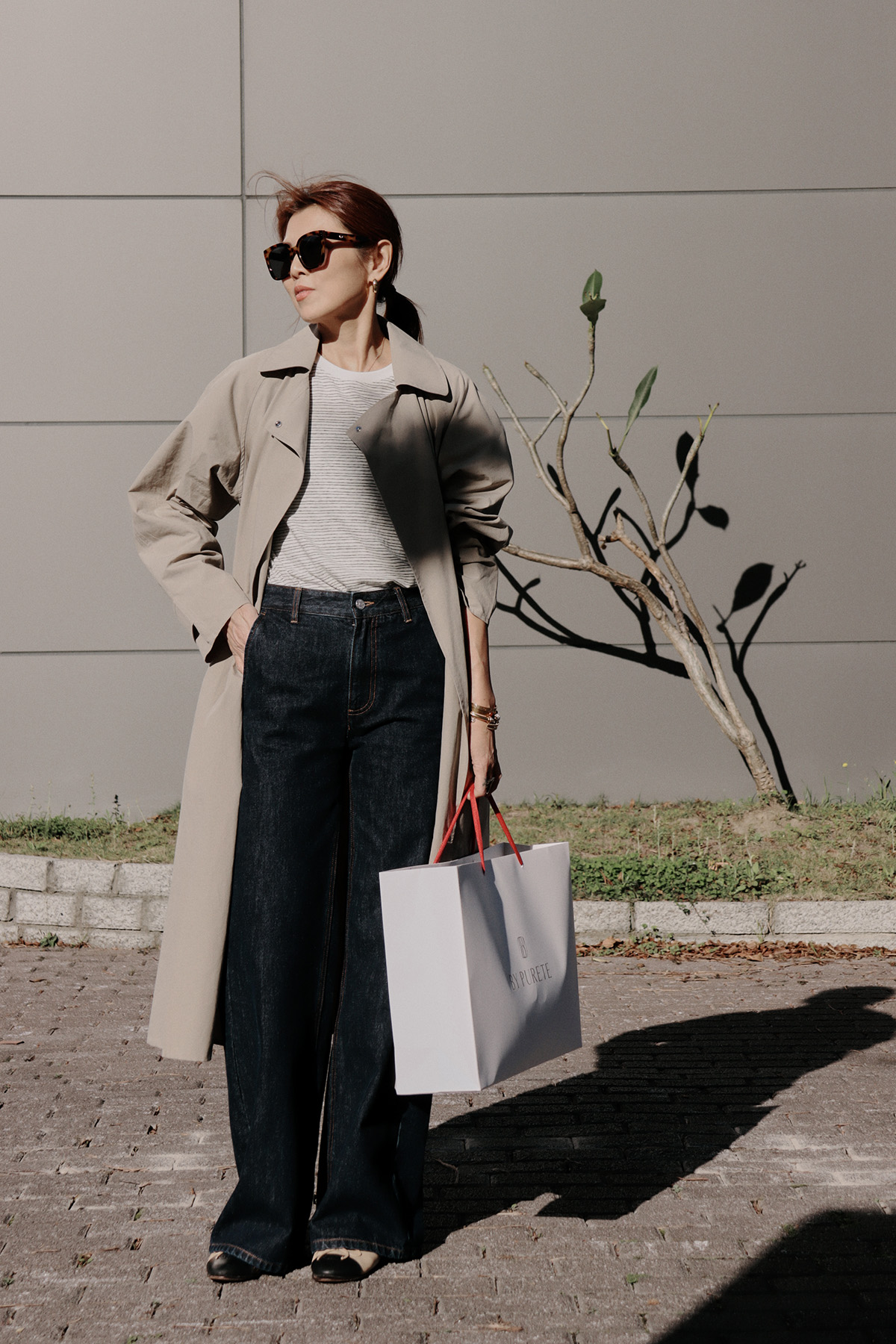 【搶先價】Salvia 煙燻灰綠經典單釦風衣外套