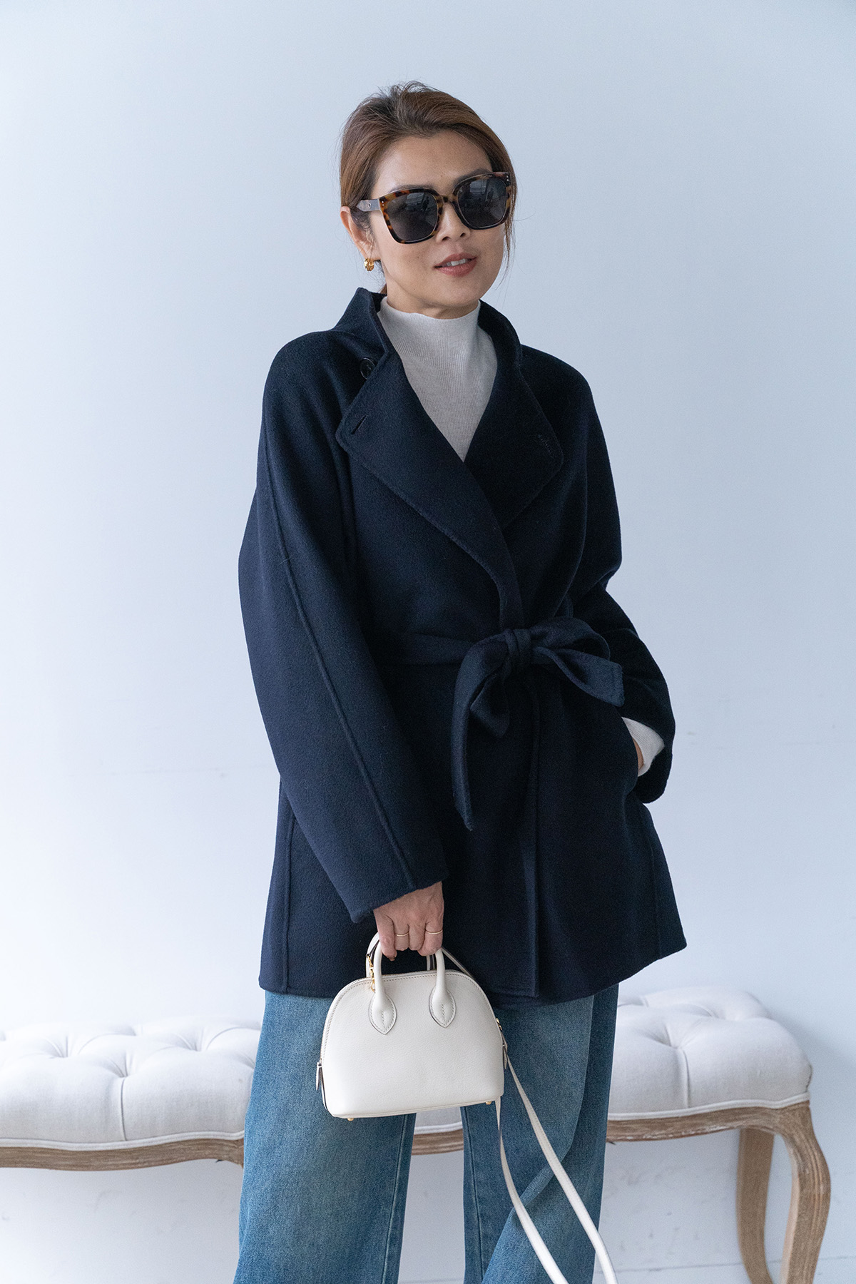 【搶先價】100% Cashmere 深海藏藍羊絨大衣