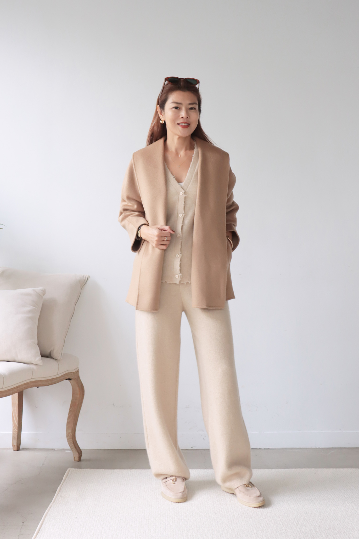 【搶先價】圍裹式無釦綁帶大衣