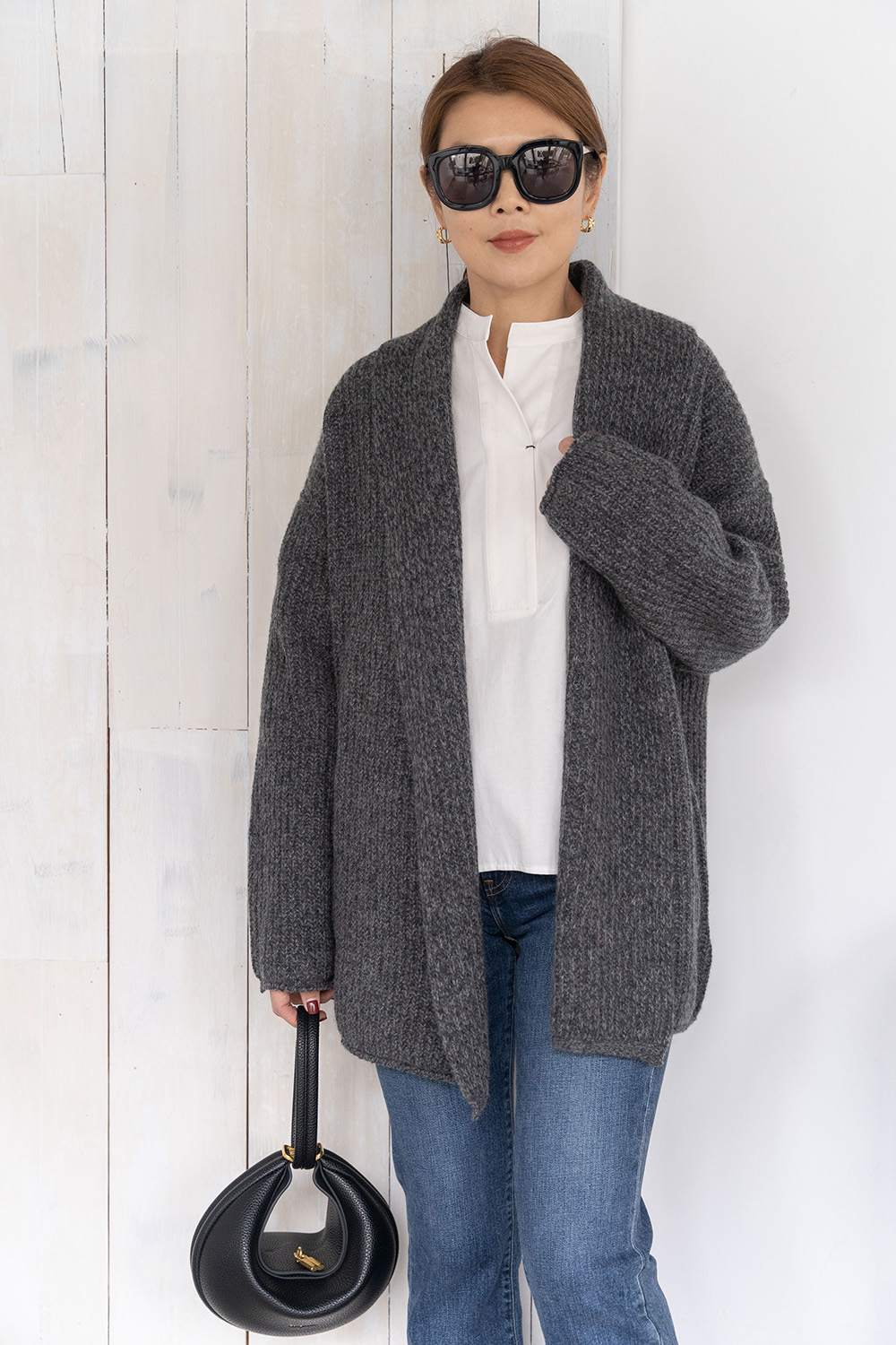 【搶先價】粗針織羊毛外套