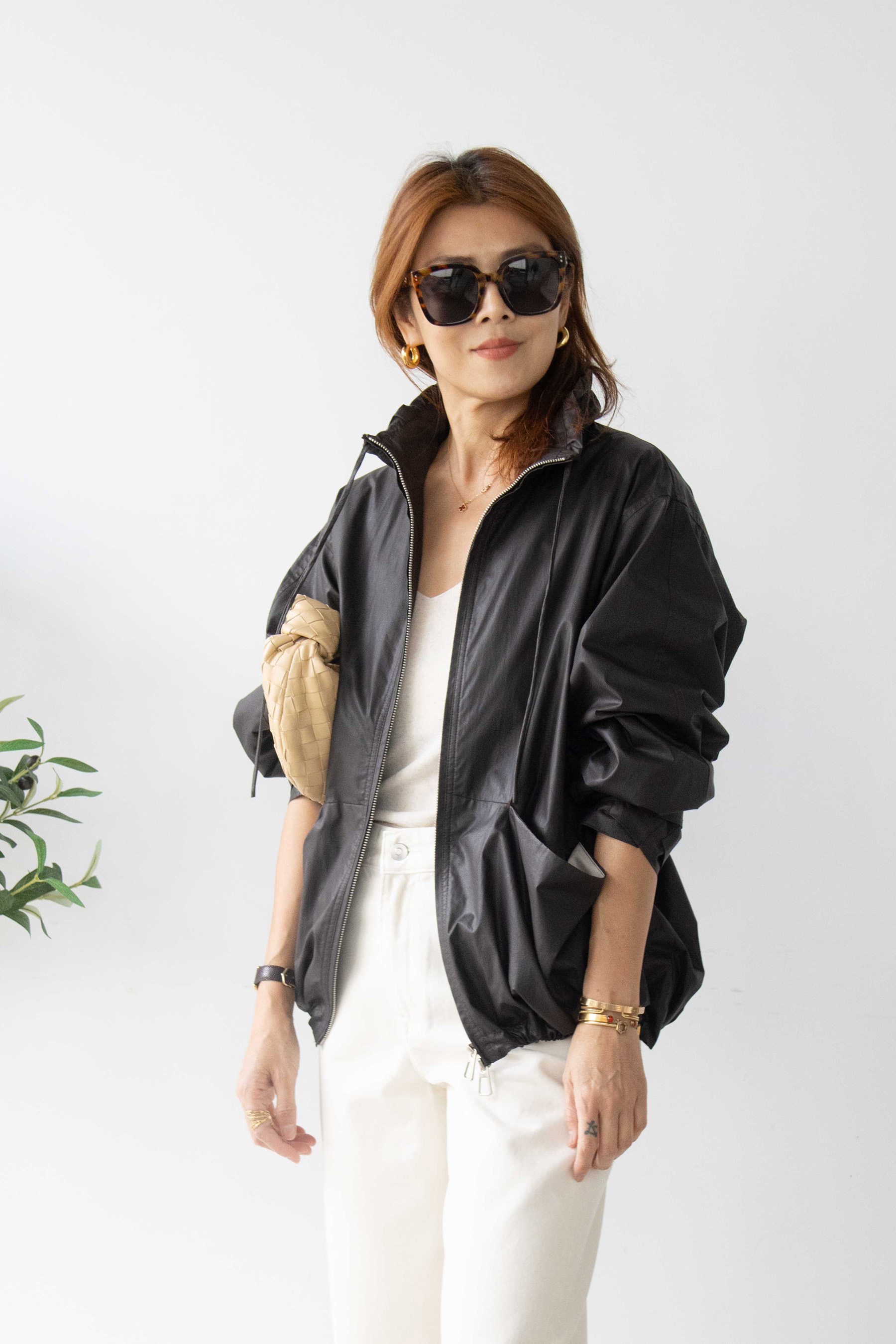 【搶先價】木耳領拉鍊休閒外套