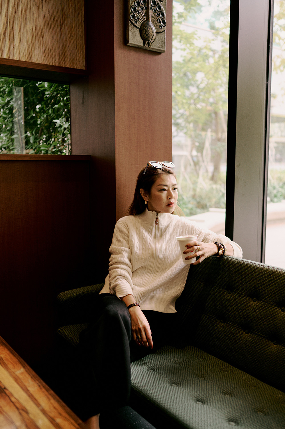 【搶先價】100% Cashmere 麻花雙拉鍊開襟毛衣外套