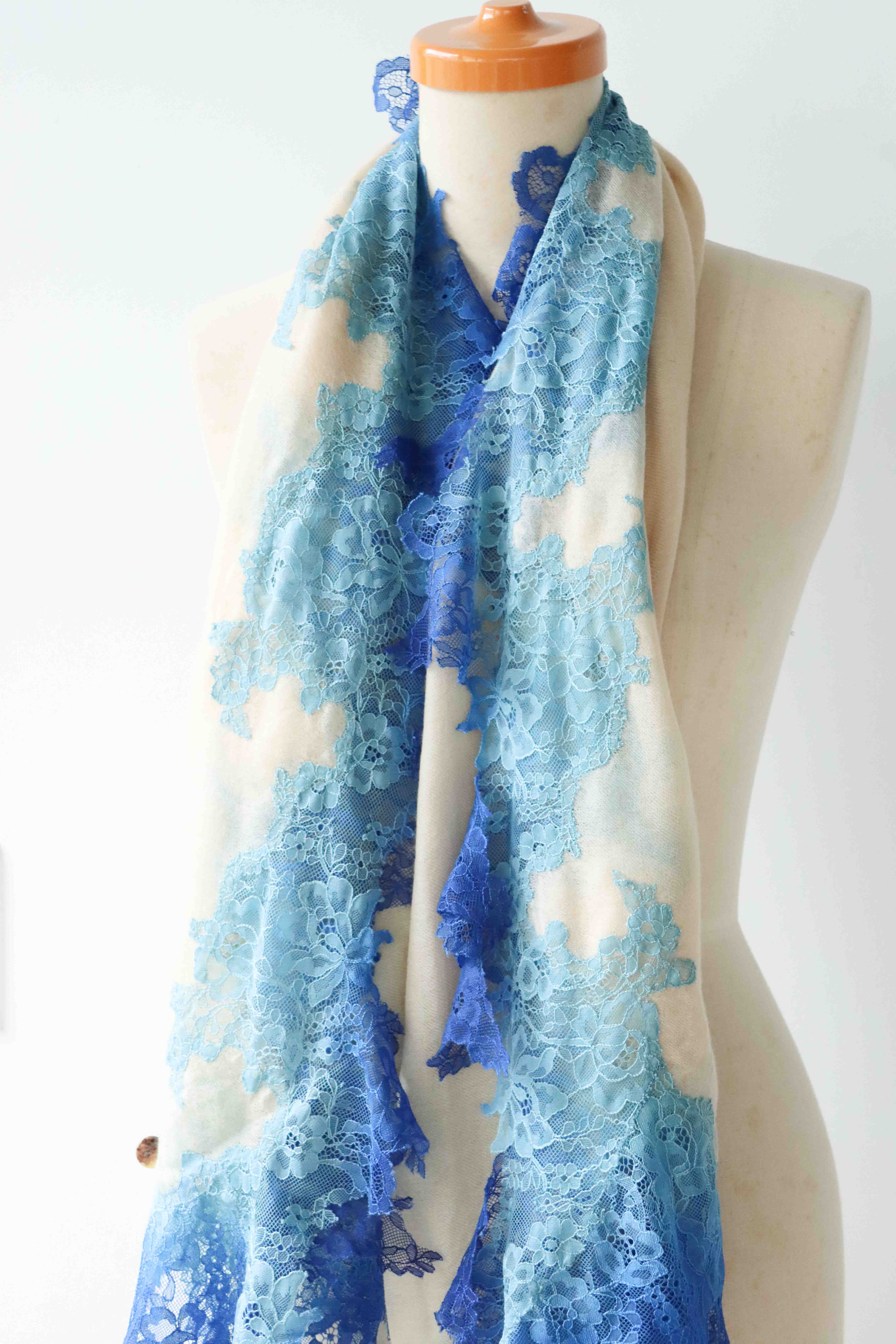 【0221直播】French Lace 100% Cashmere 圍巾